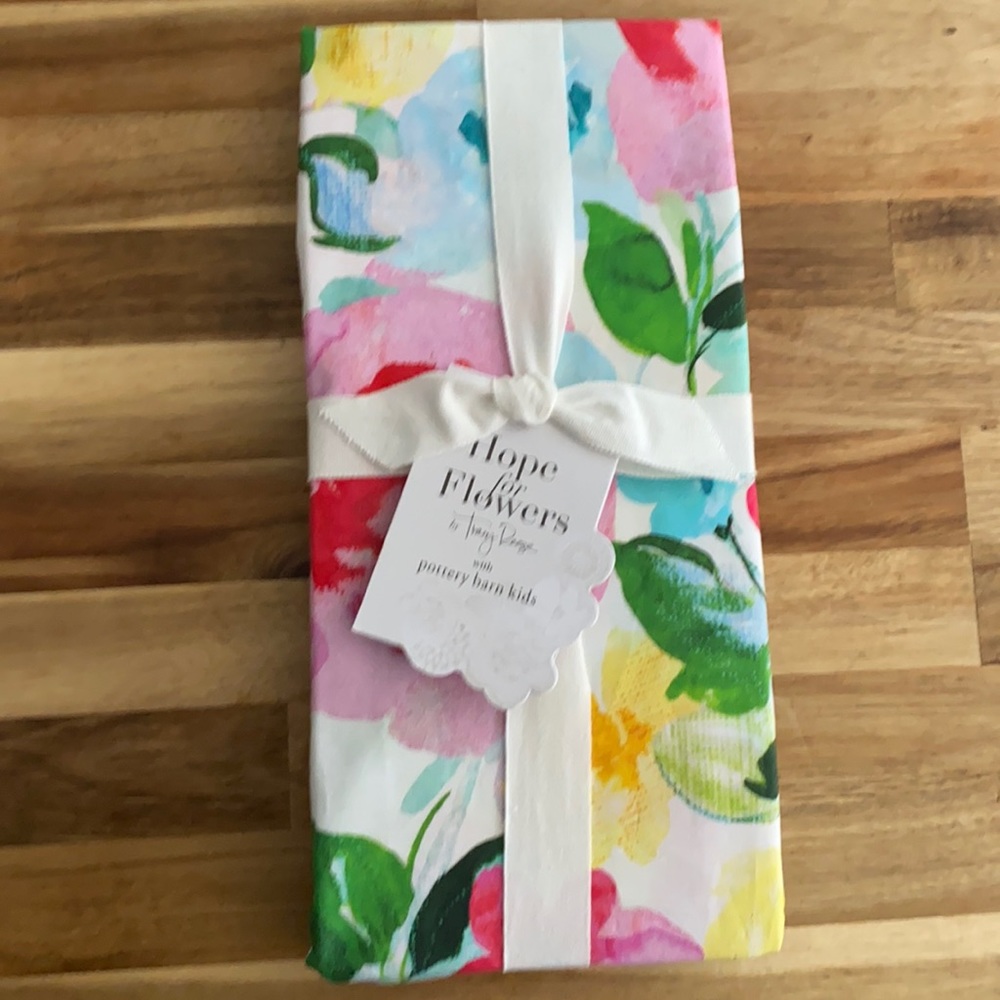 Pottery Barn NWT Hope for Flowers by Tracy Reese Fitted Crib Sheet